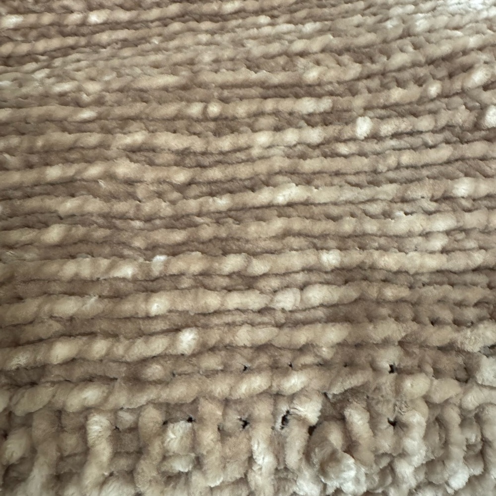 West Elm Chunky Luxury Chenille Throw Blanket (Sand Color)